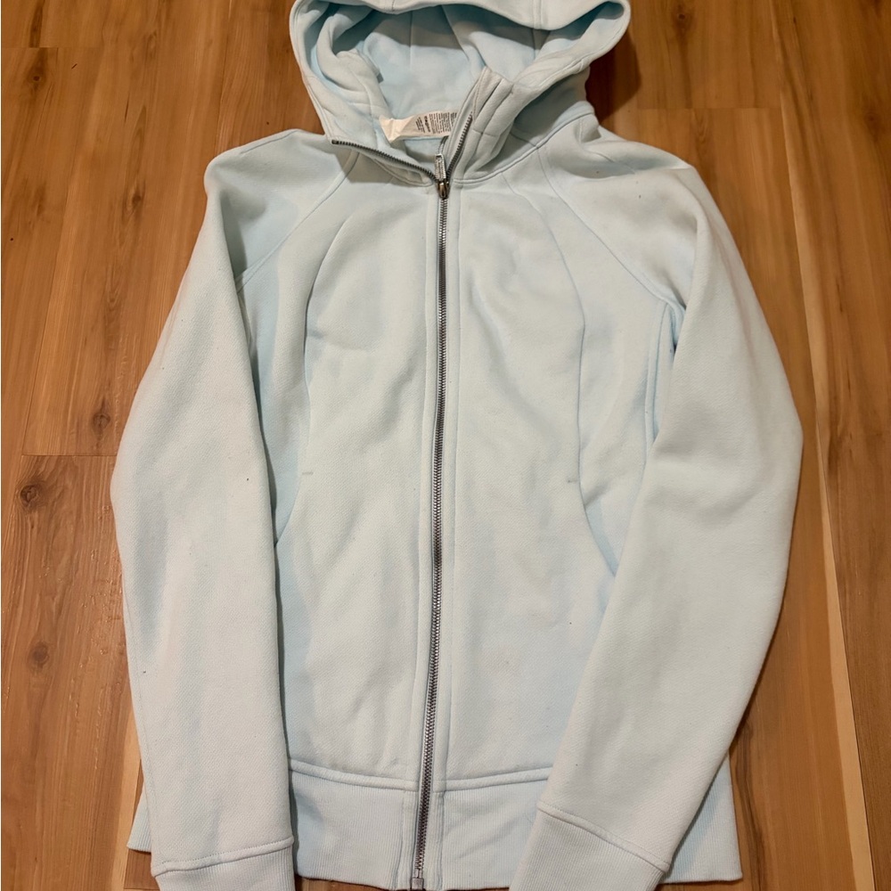 lululemon athletica Light Blue Zip-Up Hoodie